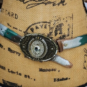 Vintage 80s‎ tri color belt M..L